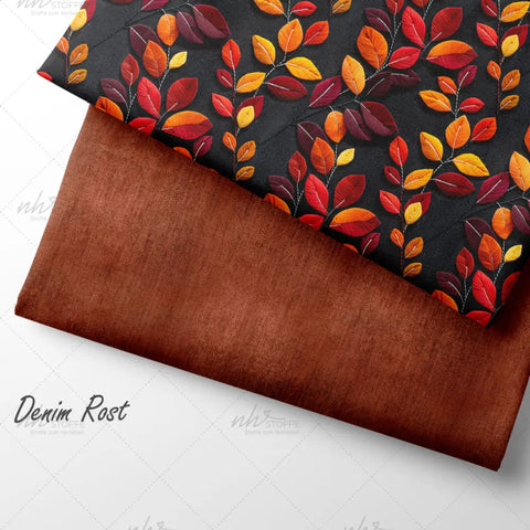 French Terry Herbstmagie 3D (Bio)