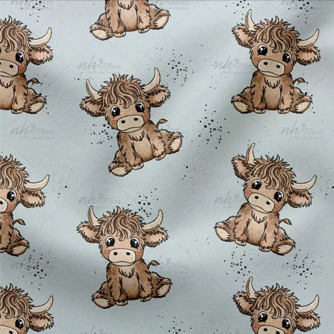 French Terry Highland Cow 2907 (Bio)