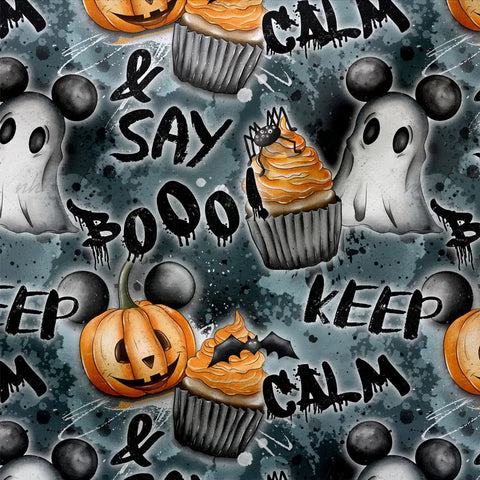 French Terry Keep calm & Say Boo