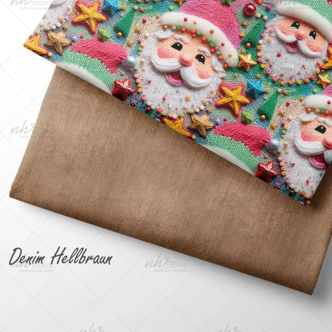 French Terry Knitted Santa