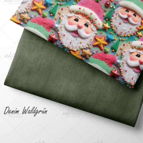 French Terry Knitted Santa