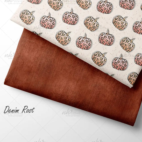 French Terry Leo Pumpkin Neutral 2937 (Bio)