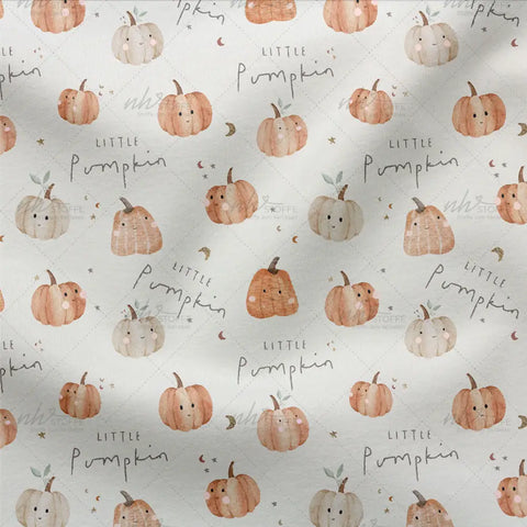 French Terry Little Pumpkin Ecru