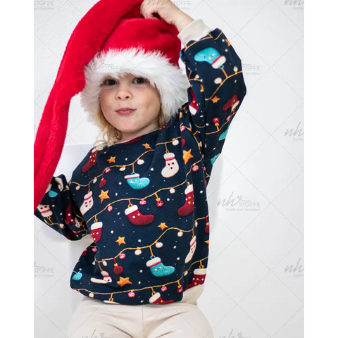 French Terry Nikolaus Lichterkette 3028 (Bio)