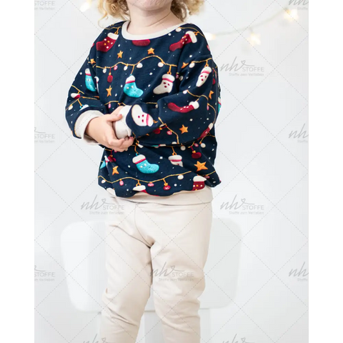 French Terry Nikolaus Lichterkette 3028 (Bio)