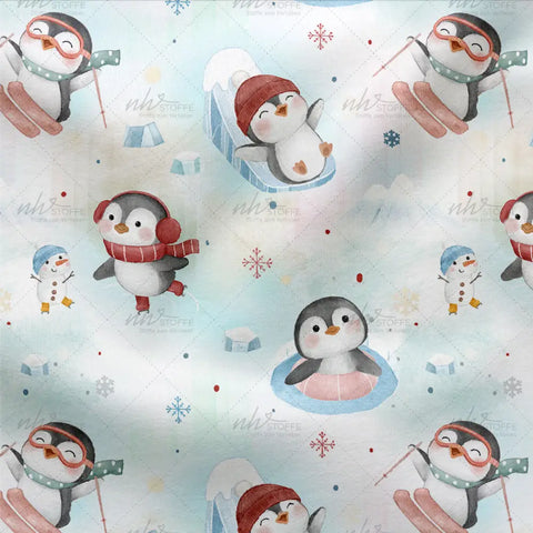French Terry Penguin’s Winter Playground 3031 (Bio)