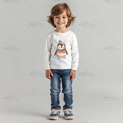 French Terry Pips der Pinguin