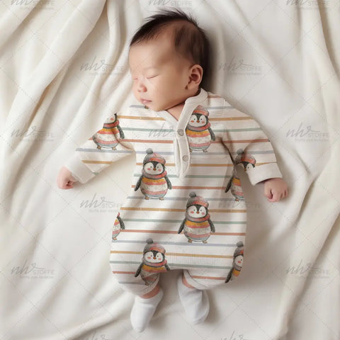 French Terry Pips der Pinguin