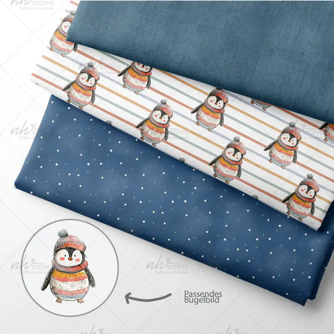 French Terry Pips der Pinguin