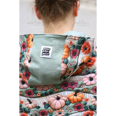 French Terry Pumpkin Field 3D (Bio)