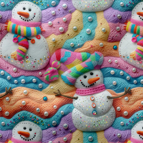 French Terry Rainbow Winter 3108 (Bio)