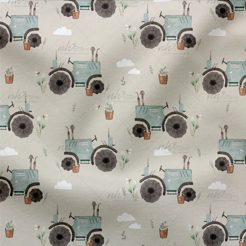 French Terry Retro Trecker Ecru