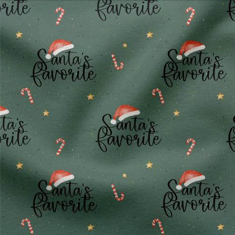 French Terry Santa´s Favorites (Candy Cane)