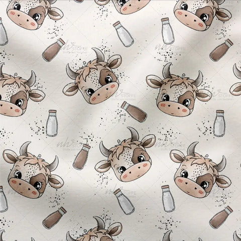 French Terry Schokokuh Kopf 3081 (Bio)