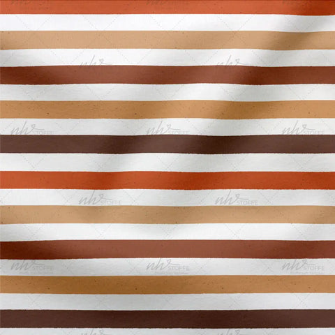 French Terry Streifen Herbsttöne (Bio)