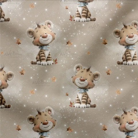 French Terry Theo Tiger Beige 3193 (Bio) VORBESTELLUNG