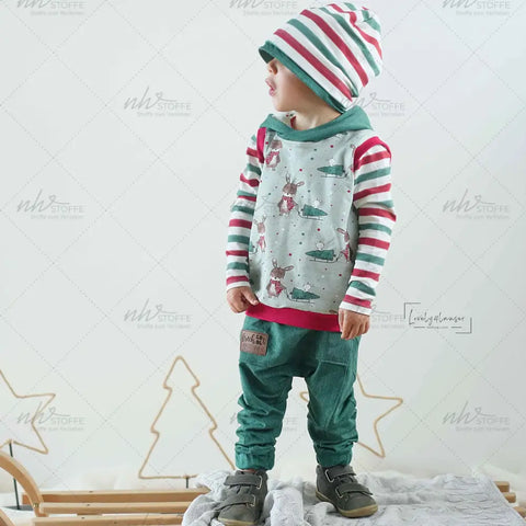 French Terry Weihnachtliche Lieferung