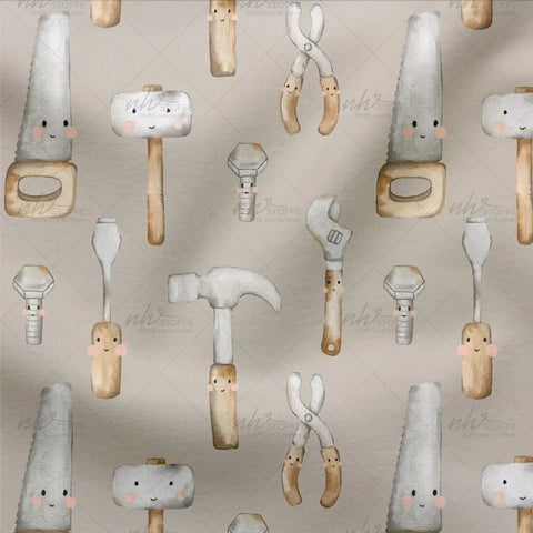 French Terry Werkzeuge Cream