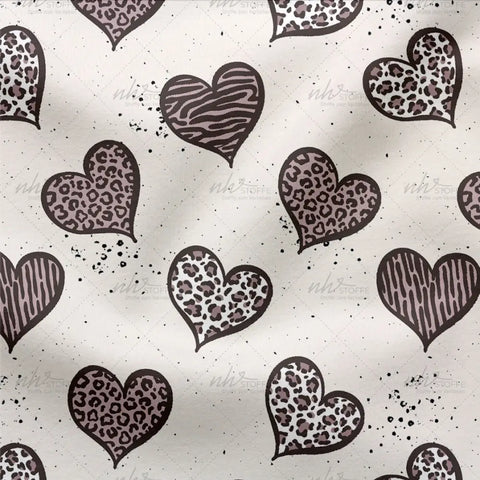 French Terry Wild Hearts Creme 2867 (Bio)