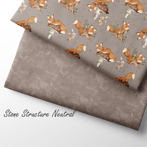 French Terry Stone Structure Neutral (Bio) VORBESTELLUNG