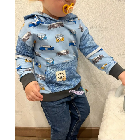 Gewerbelizenz zum Schnittmuster Hoodie Mixta 74-176