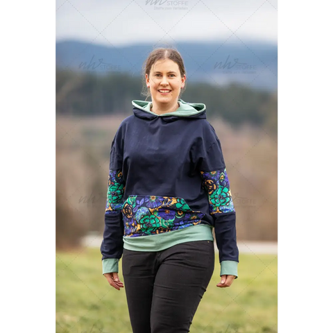 Gewerbelizenz zum Schnittmuster Kuschelhoodie Mia 34-48