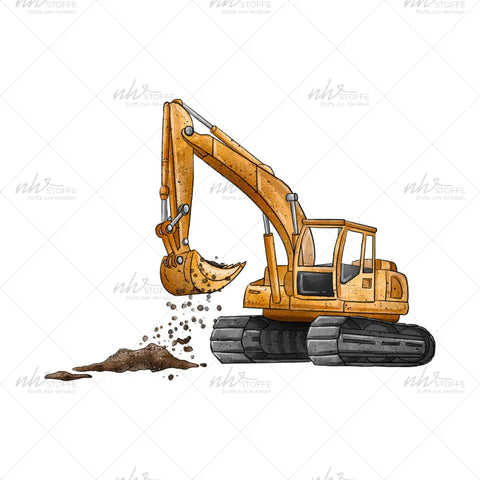 Glassticker Baggerzeit Größe M