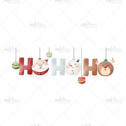 Glassticker HoHoHo Größe M