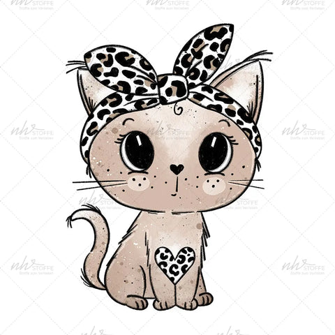 Glassticker Leo Kitty Größe M