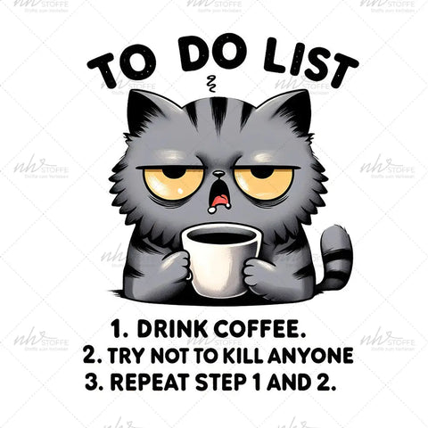 Glassticker To do List (Cat) Größe M