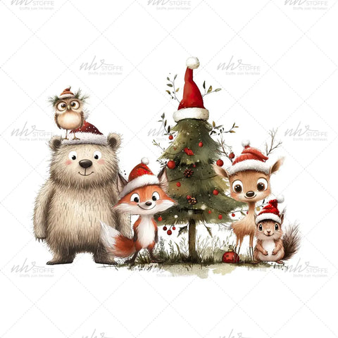 Glassticker Weihnachtstruppe Größe M