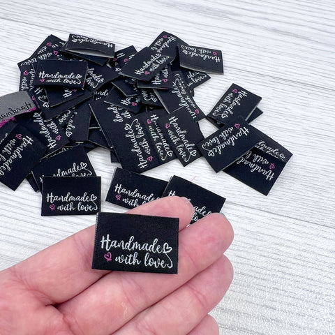 Weblabels Handmade with Love 4er Set