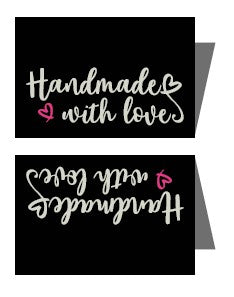 Weblabels Handmade with Love 4er Set