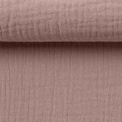 Musselin Double Gauze Helles Altmauve