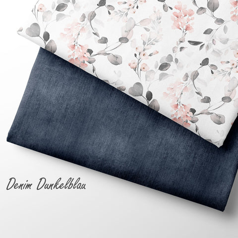 Jerseystoff Denim Dunkelblau