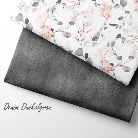 French Terry Denim Dunkelgrau (Bio)