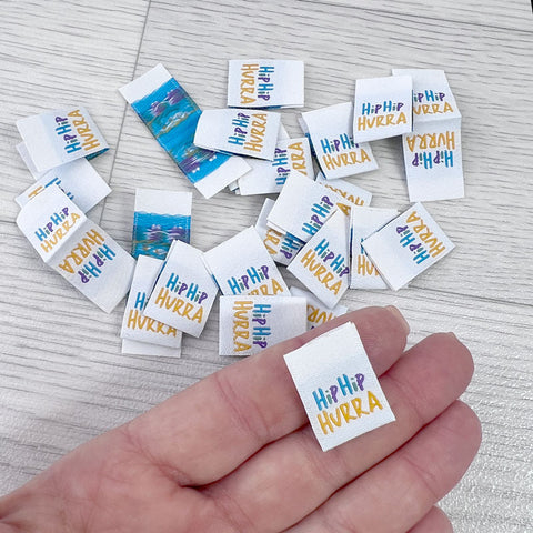 Weblabels Hip Hip Hurra 4er Set