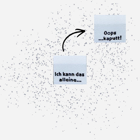 Weblabels Ich kann das alleine... 4er Set