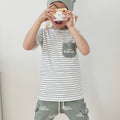 Jerseystoff Ciao Kakao Streifen