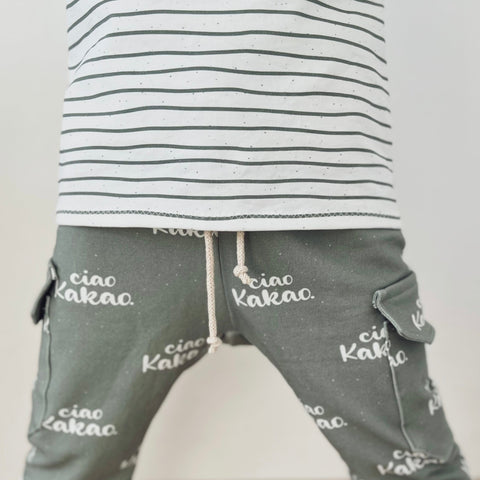 Jerseystoff Ciao Kakao Streifen