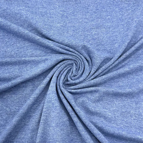 Jersey Stoff Dunkles Jeansblau meliert 107