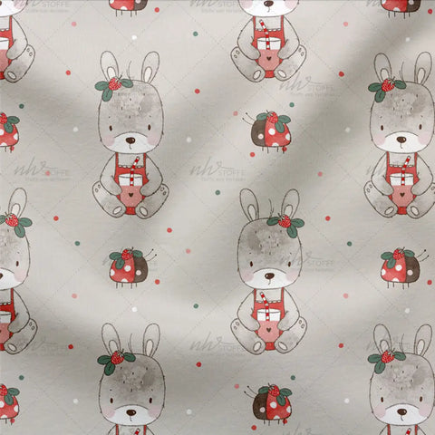 Jersey Stoff Erdbeershakeliebe 2816 (Bio)