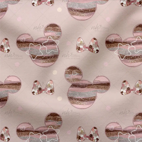 Jersey Stoff Glitter Mouse 3238 (Bio)