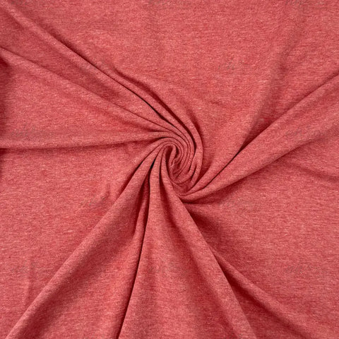 Jersey Stoff Helles Erdbeerrot meliert 115