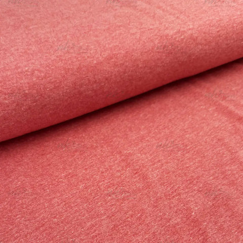 Jersey Stoff Helles Erdbeerrot meliert 115