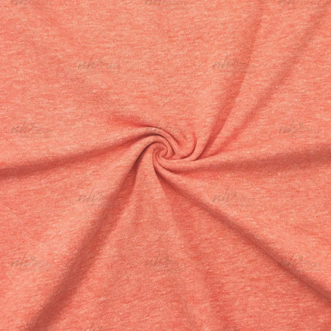 Jersey Stoff Orangerot meliert 138