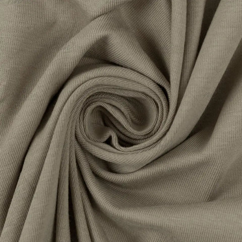 Jersey Stoff Taupe