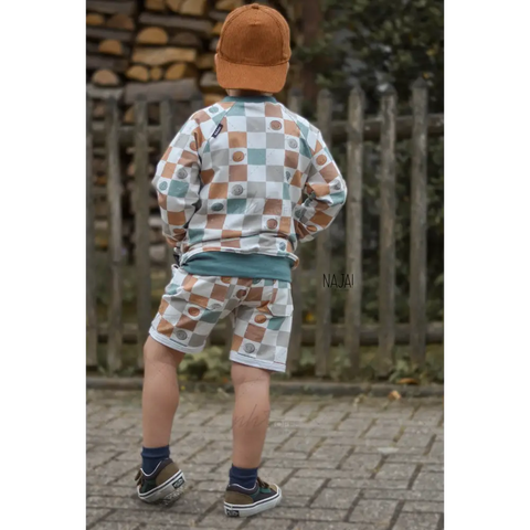 Jerseystoff Checks and Smileys 2853 (Bio)