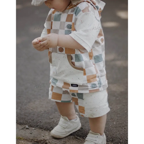 Jerseystoff Checks and Smileys 2853 (Bio)