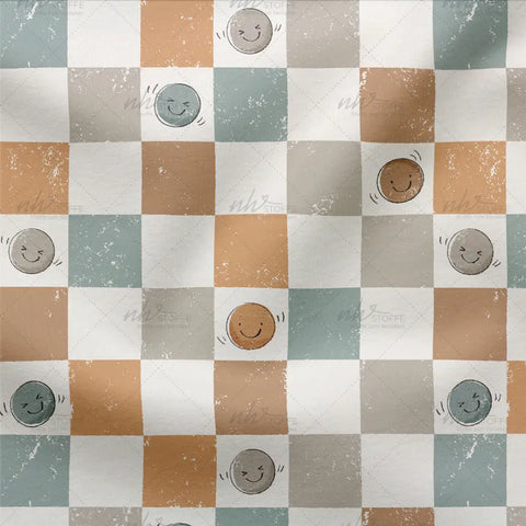 Jerseystoff Checks and Smileys 2853 (Bio)